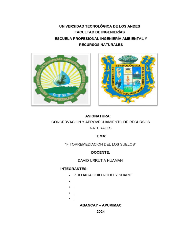 Fitorremediacion De Los Suelos Pdf Suelo Contaminación