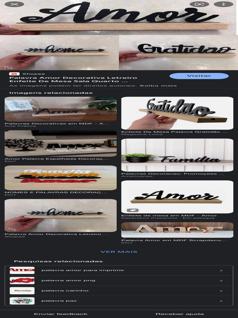 Decoracao Com o Nome de Amor para Colocar No Rack - Pesquisa Google | PDF