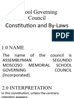 SGC cONSTITUTION by lAWS