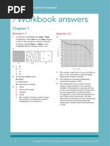 Cambridge IGCSE™ Chemistry Workbook - Answers