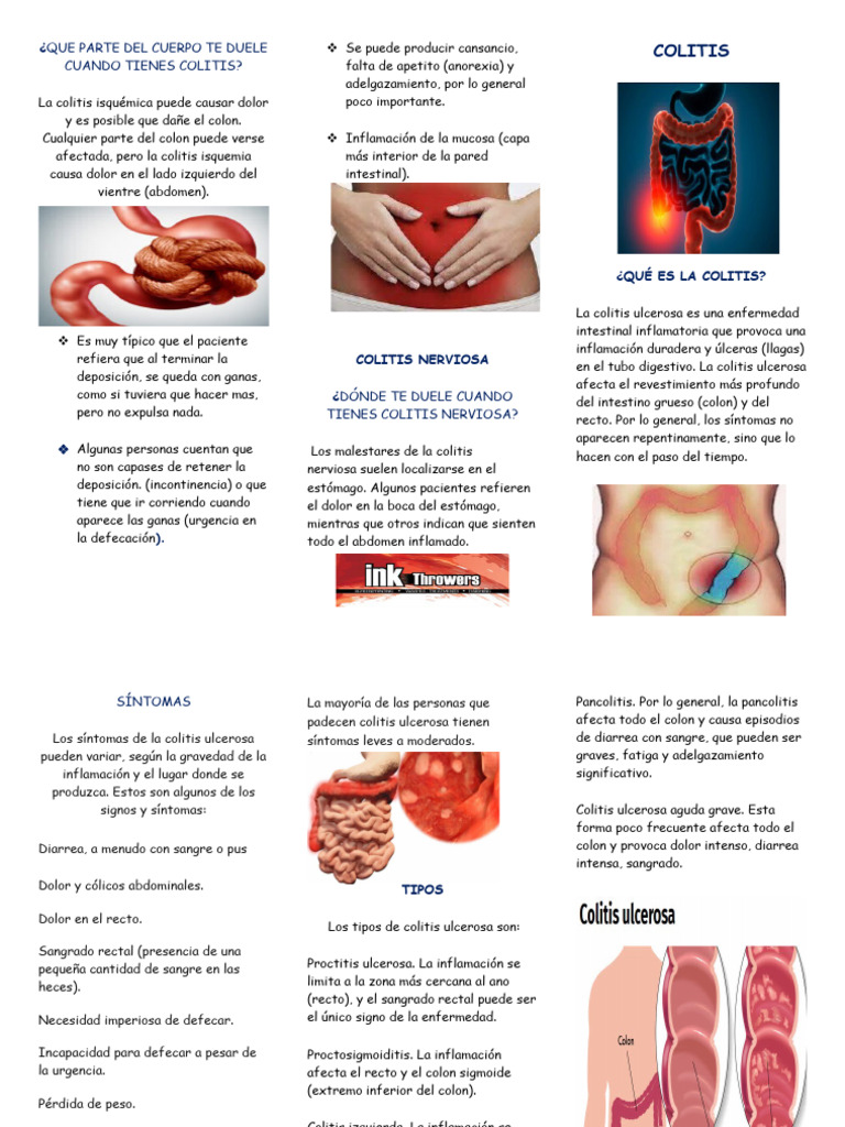 Colitis Triptico | PDF | Intestino grueso | Enfermedades y trastornos ...