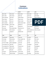 Common Collocations Class 14