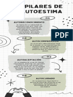 Infografía Psicología y Autoestima Doodle Gris y Verde