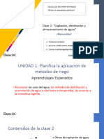 Clase 2-Captación, Distribución y Almacenamiento de Aguas