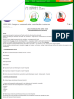 CFEE 2021: Langue Et Communication Contrôles Des Ressources