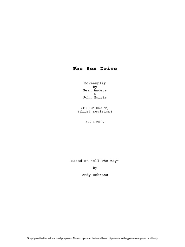 Sex Drive 2008 | PDF