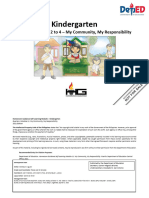 HG - Kindergarten Q4 Module 11 - My Community, My Responsibility