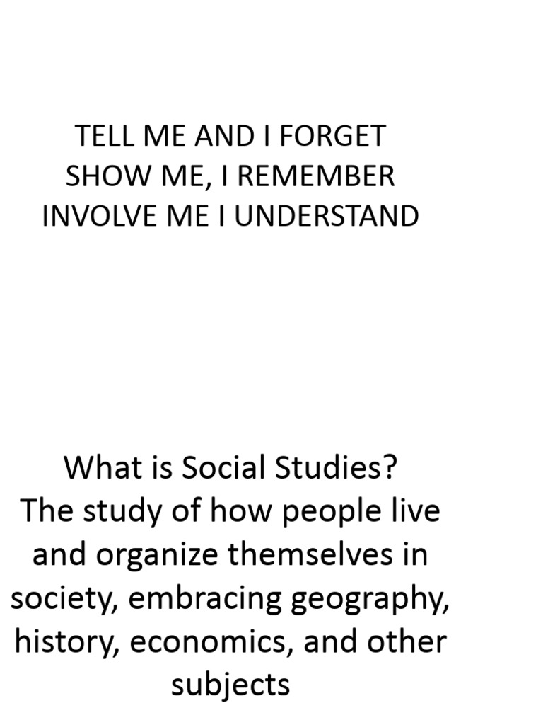 Importance of Social Studies Education | PDF