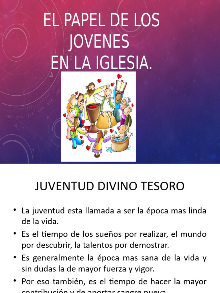 El Papel de los Jóvenes en la Iglesia | PDF | Iglesia cristiana ...