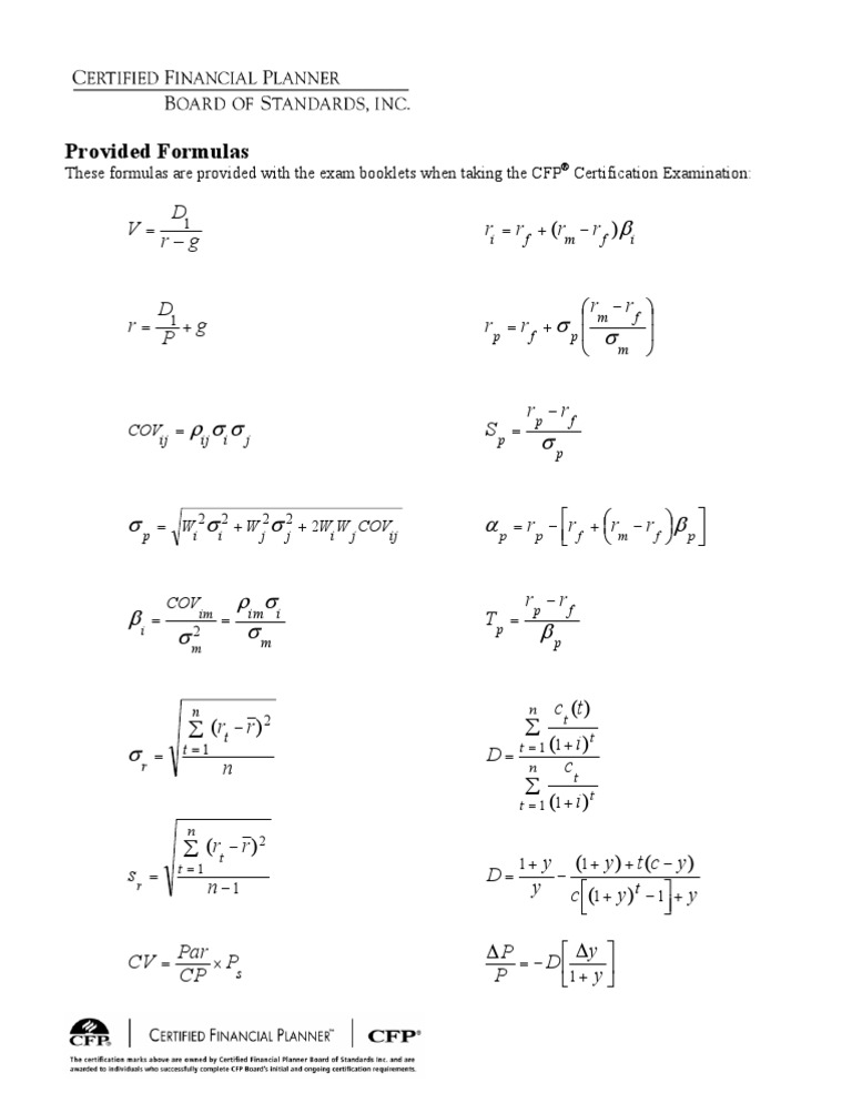 Formulas Examform | PDF