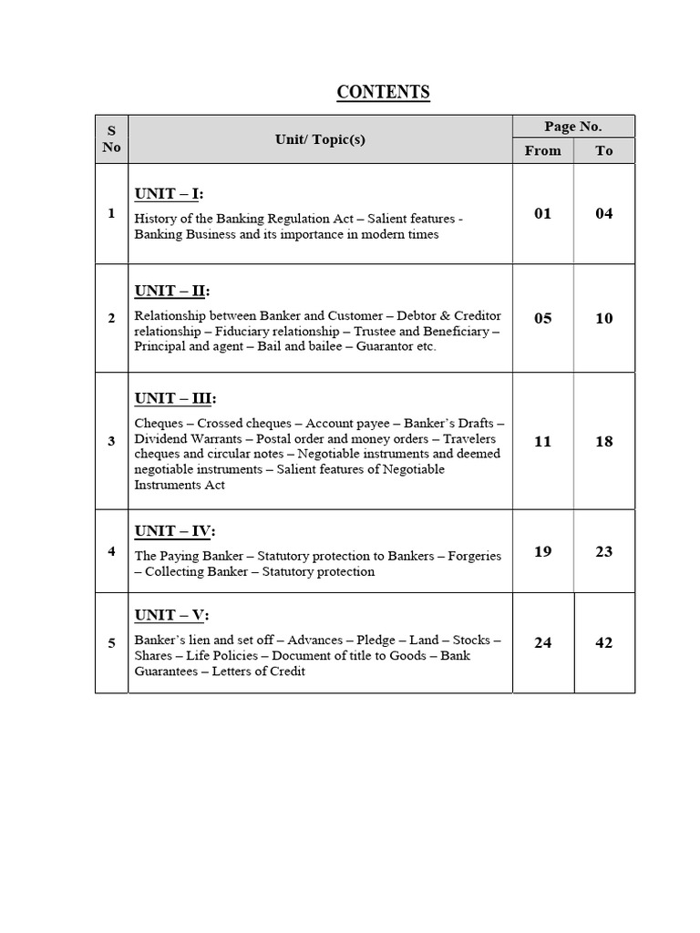 Law of Banking and Negotiable Instruments | PDF | Negotiable Instrument ...