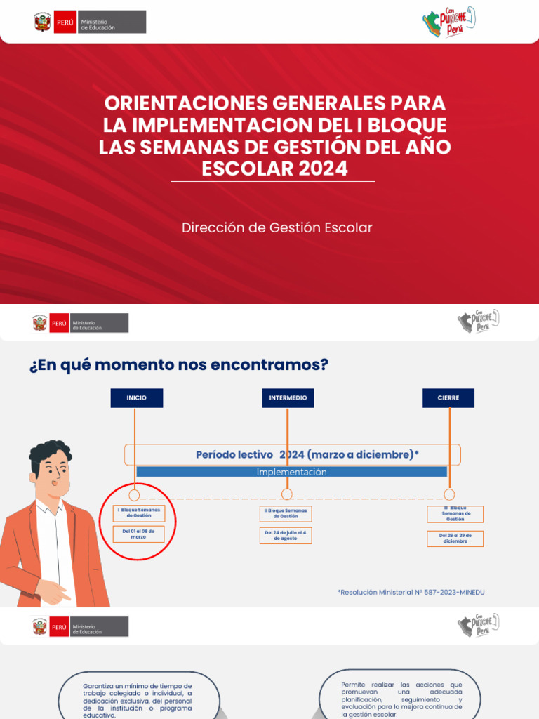 Semanas de Gestión Escolar 2024 | PDF | Plan de estudios