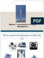 Module 1: Introduction To Project Management