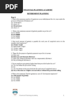 Cfp Mock Test Retirement Planning Pdf Pension Retirement