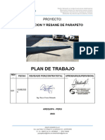 Plan de Trabajo Demolicion y Resane de Parapeto