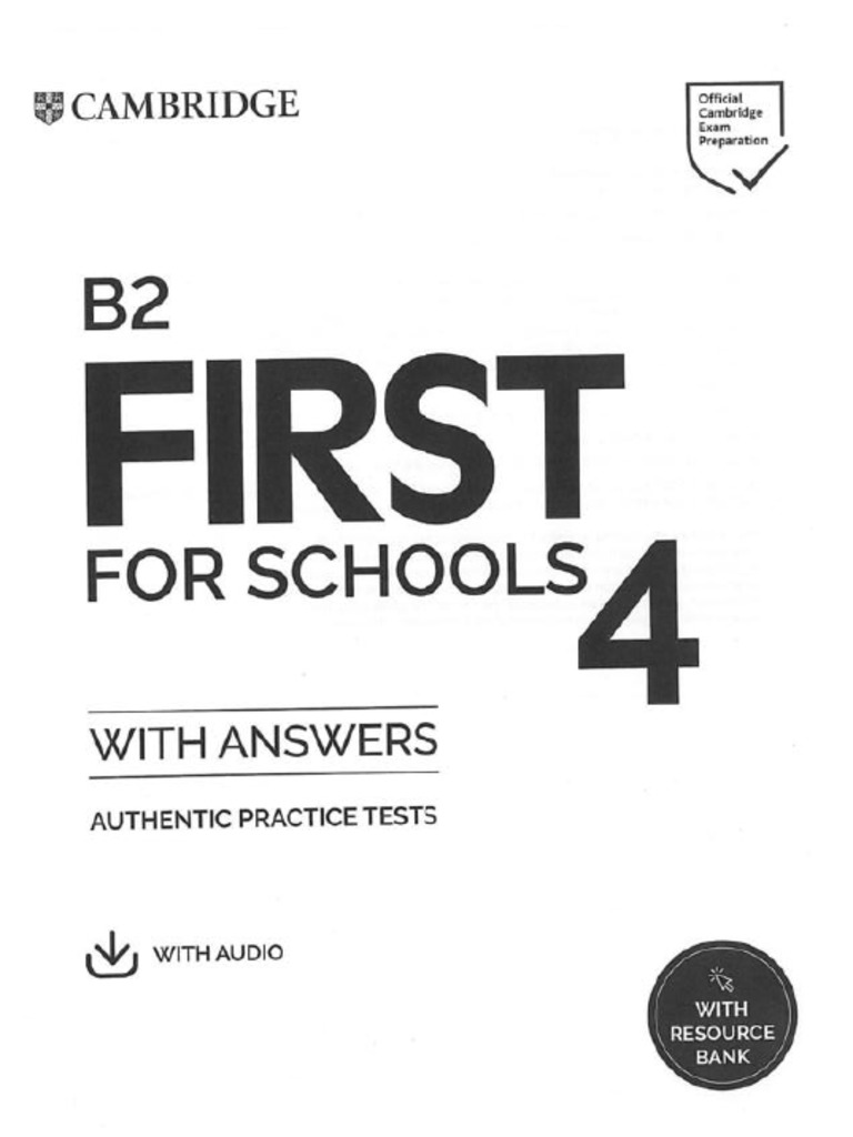 B2 first for schools 4 with answers2020 compress pdf