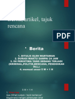 Berita, Artikel, Tajuk Rencana