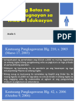 Aralin 5 Iba Pang Batas Sa Wika at Edukasyon