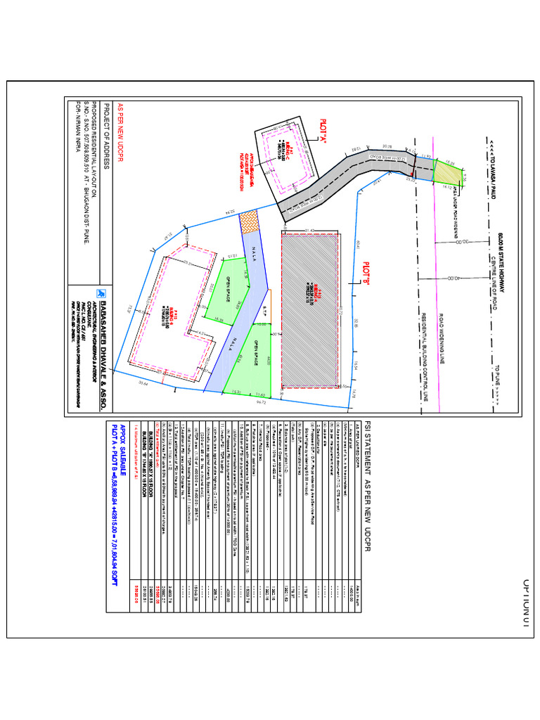 Pune Residential Layout FSI Calculation | PDF