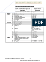 Toyota Vitz Preventive Maintenance Schedule