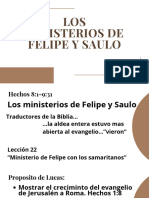 Los Ministerios de Felipe y Saulo