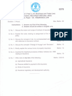 1.insurance 3rd Sem Question Paper