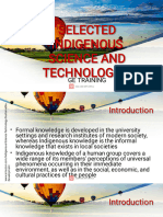 5TH - 6THb. SELECTED INDIGENOUS SCIENCE AND TECHNOLOGIES