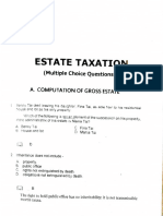 Estate Tax MCQS