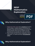 IBDP Mathematics Exploration v2024