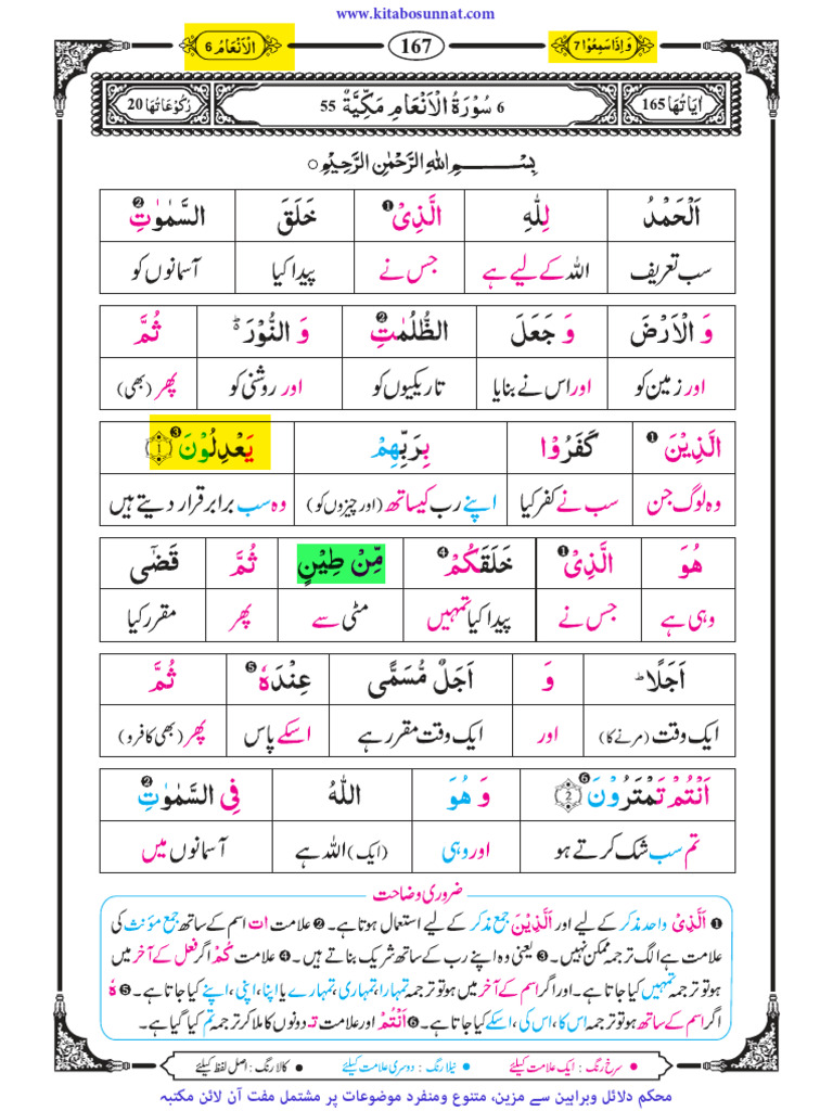 surat al an am ayat 1 3 latin