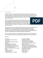 11-04-2015 Coalition Letter To NSA Director Mike Rogers Renewing Requests To Establish A Single Point of Contact