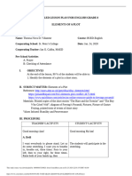FS 5 Detailed Lesson Plan Elements of A Plot