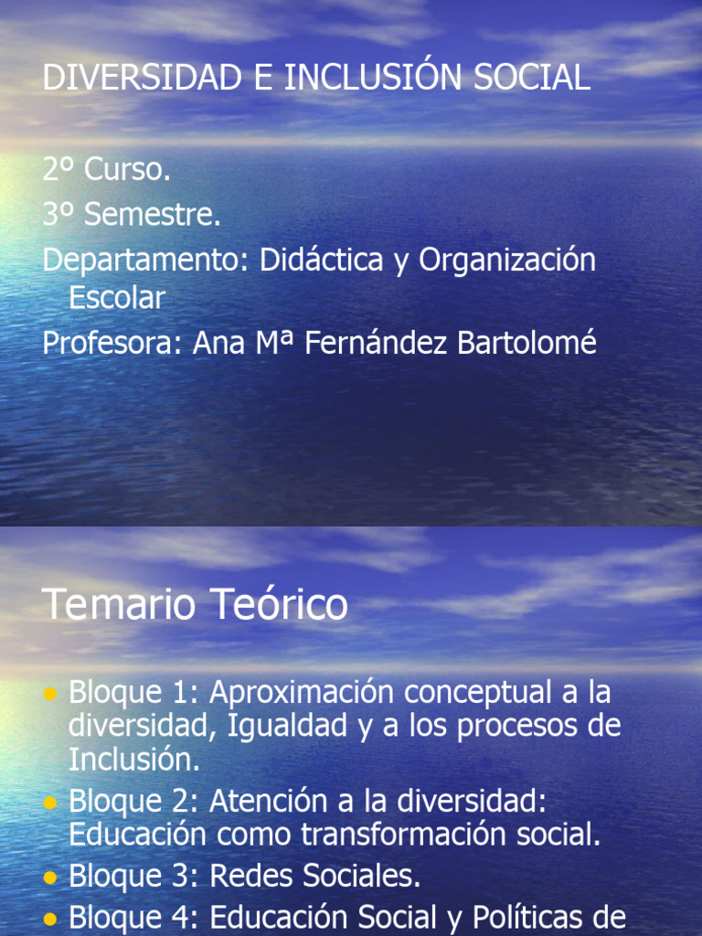 Diversidad e Inclusión en Educación | PDF | Mediación | Discriminación ...