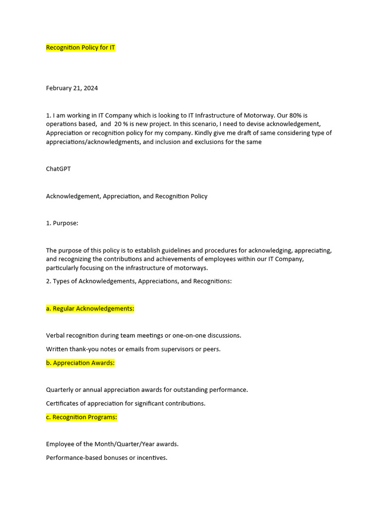 IT Acknowledgment | PDF