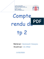Compte Rendu Du tp2: Réalisé Par: Benchamchi Oumayma Encadré Par: MR - Nfissi