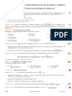 TD 8: Polynômes. Décomposition en Éléments Simples Des Fractions Rationnelles Réelles