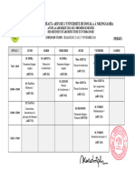 Emploi Du Temps 22 - 27 - 11-2021