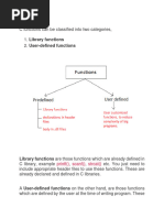 User Defined Functions