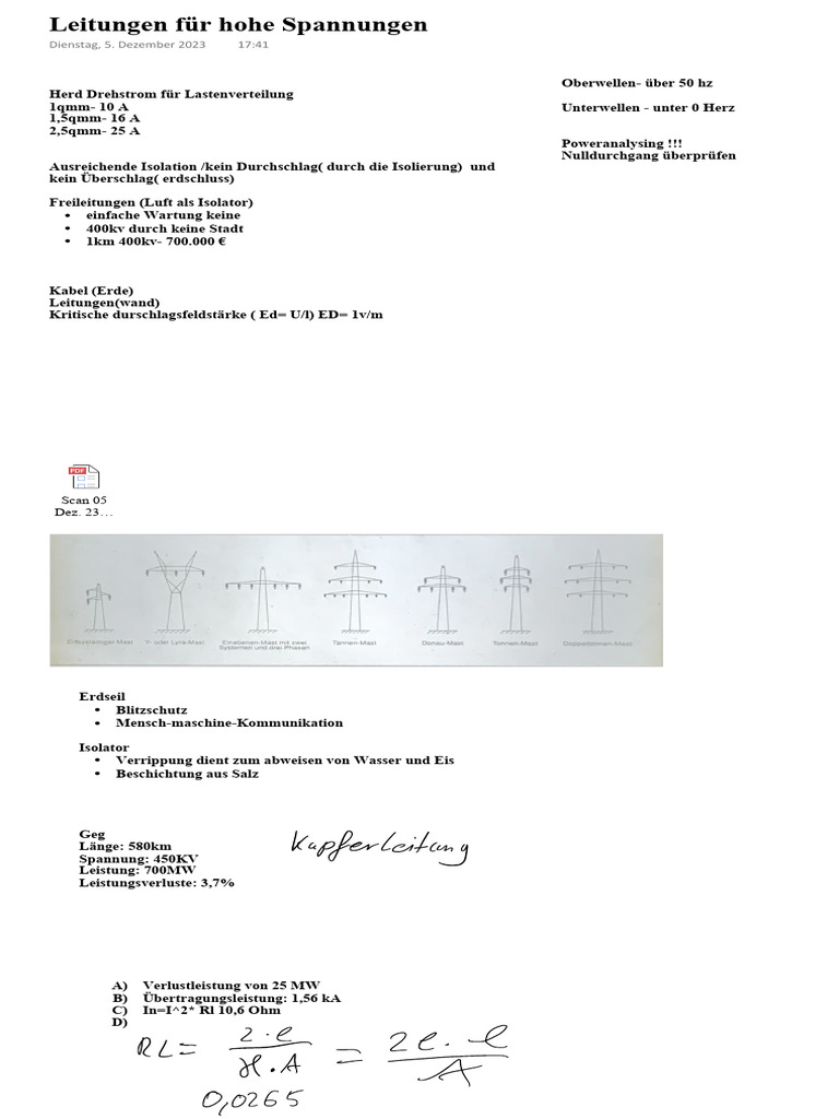 05.12.23 Leitungen Für Hohe Spannungen PDF