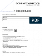 Gradients of Straight Line Graphs Questions MME