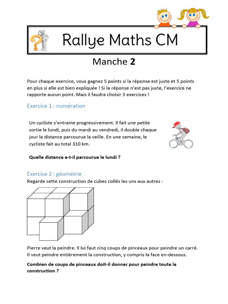 Défi Maths CM2 : Exercices et Corrections | PDF