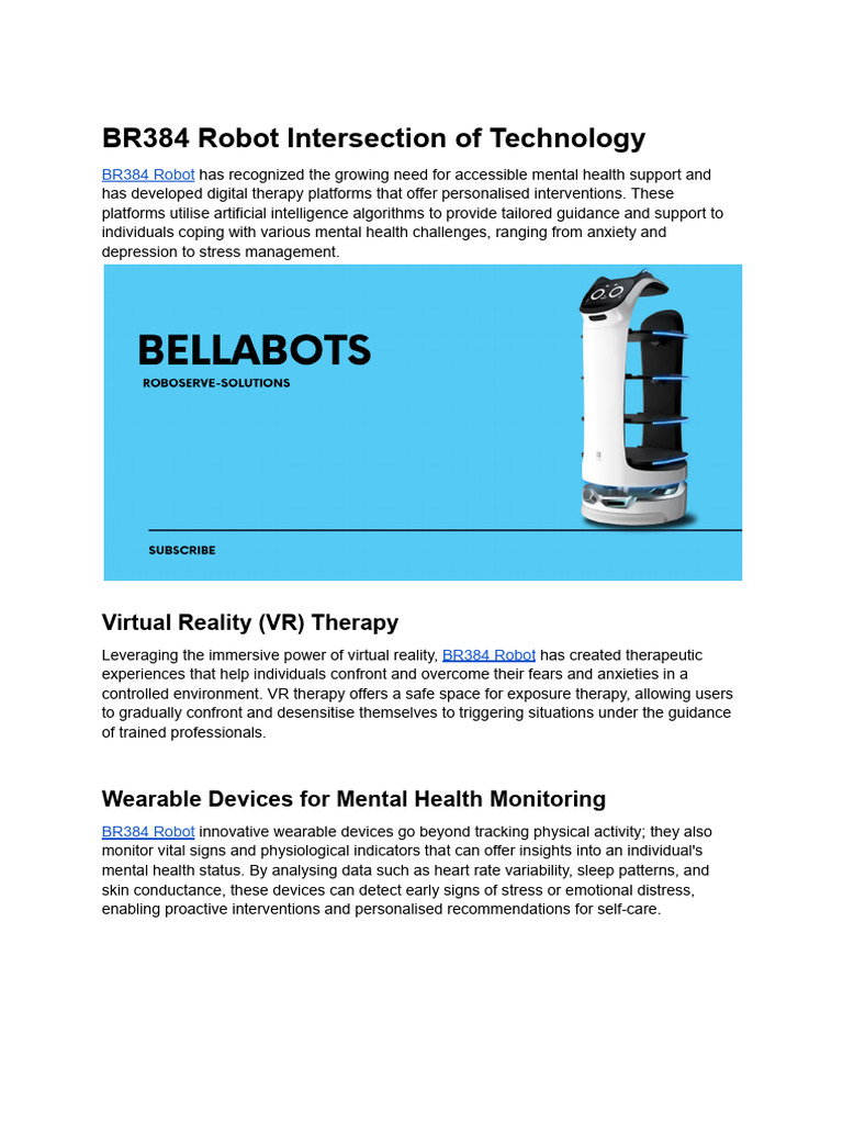 BR384: Innovating Mental Health Solutions | PDF