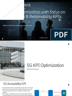 5G KPI Optimization - Acccessibility & Retainability