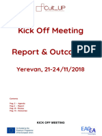CultUP KickOff Meeting - Yerevan