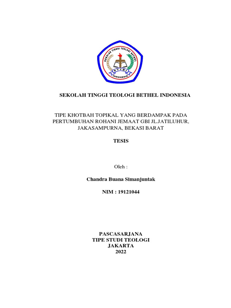 Tesis S2 Sttbi A N Chandra Buana Simanjuntak 2022 Rev Acc Pdf