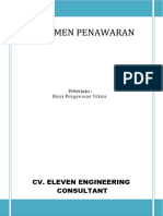 Penawaran Biaya Pengawasan Teknis Pemondokan