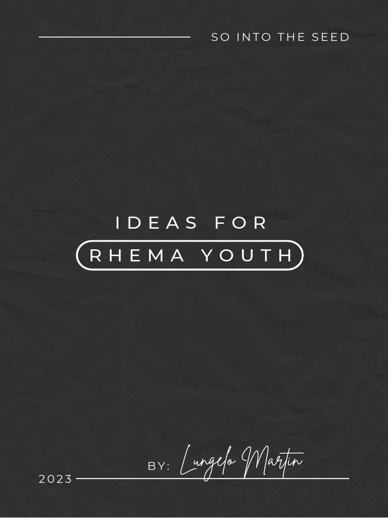 Rhema Youth Pdf