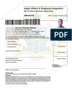 Appointment Slip - Online Passport Application