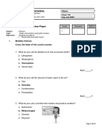 P6 Science Final Review Paper Sem 1