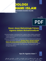 Metodologi Memahami Islam 1